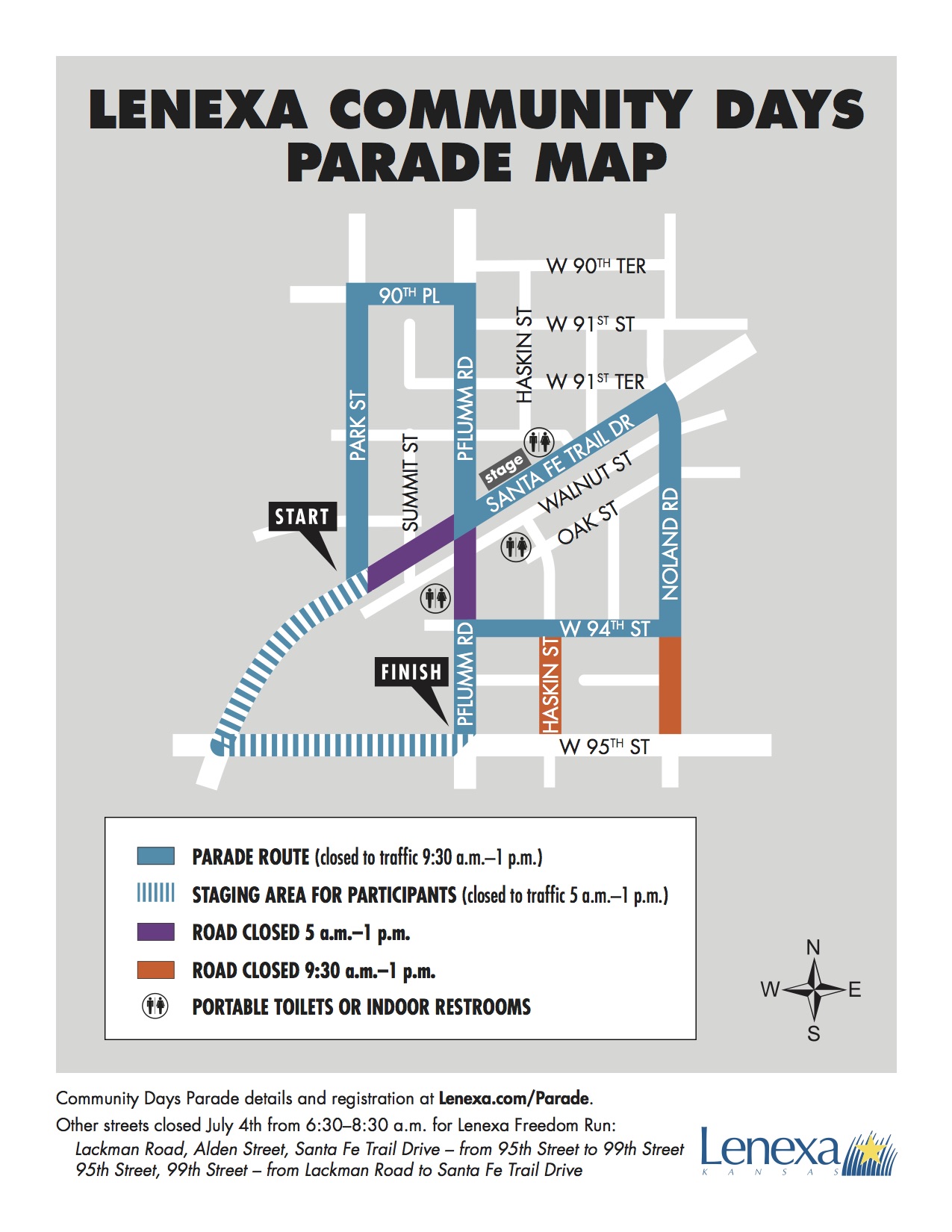Lenexa Community Days Parade July 4th